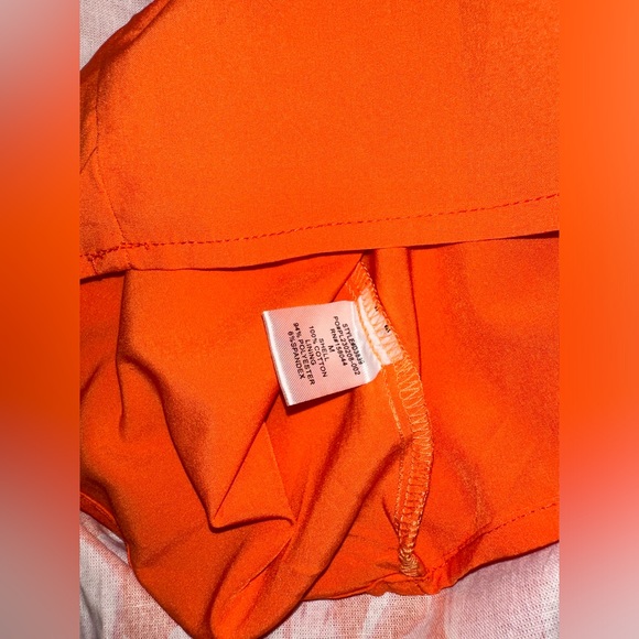 Orange/Pink Lena Off Shoulder Long Midi Dress - Picture 6 of 15